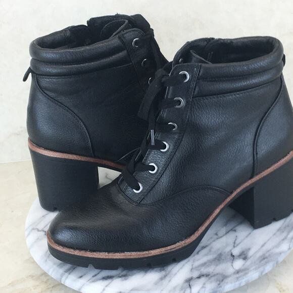 Naturalizer Black MADALINN3 Faux-Leather Booties Women's Size 9.5 - Picture 8 of 16